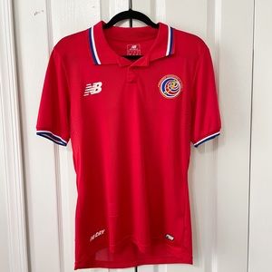 Costa Rica National Football Team Collared Men’s Jersey